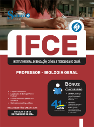Apostila IFCE em PDF 2026 - Professor - Biologia Geral