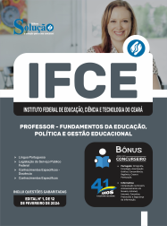 Apostila IFCE em PDF 2026 - Professor - Fundamentos da Educação, Política e Gestão Educacional