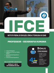Apostila IFCE em PDF 2026 - Professor - Geografia Humana