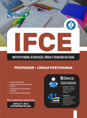 Apostila IFCE em PDF 2026 - Professor - Língua Portuguesa - Imagem 1