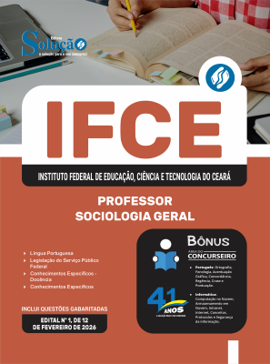 Apostila IFCE em PDF 2026 - Professor - Sociologia Geral - Imagem 1