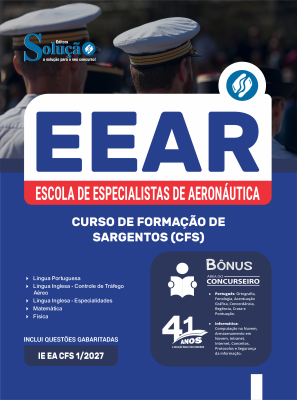 Apostila EEAR em PDF 2026 - Curso de Formação de Sargentos (CFS) - Imagem 1