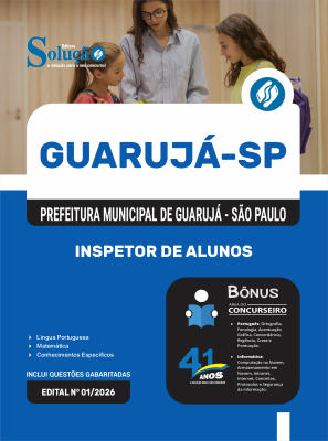 Apostila Prefeitura de Guarujá - SP em PDF 2026 - Inspetor de Alunos - Imagem 1
