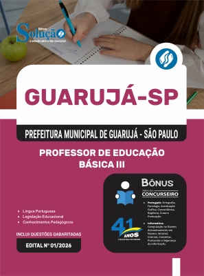 Apostila Prefeitura de Guarujá - SP 2026 - Professor de Educação Básica III - Imagem 3