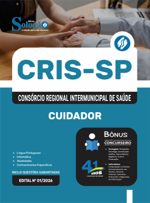 Apostila CRIS-SP em PDF 2026 - Cuidador - Imagem 1