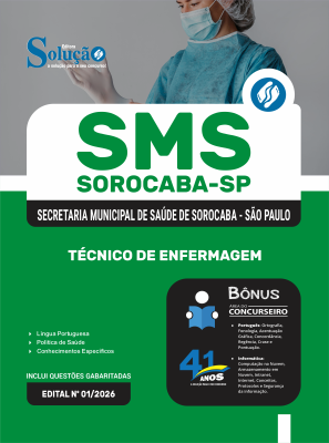 Apostila Prefeitura de Sorocaba - SP 2026 - Técnico de Enfermagem - Imagem 3