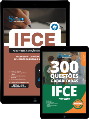 Combo IFCE 2026 - Professor - Currículos e Estudos Aplicados ao Ensino e à Aprendizagem - Imagem 1