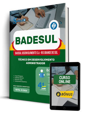 Apostila BADESUL 2026 - Técnico em Desenvolvimento - Administrador - Imagem 1