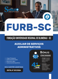 Apostila FURB-SC em PDF 2026 - Auxiliar de Serviços Administrativos