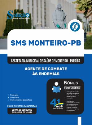 Apostila Prefeitura de Monteiro-PB 2026 - Agente de Combate às Endemias (ACE) - Imagem 3