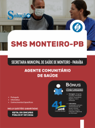 Apostila Prefeitura de Monteiro-PB em PDF 2026 - Agente Comunitário de Saúde (ACS)