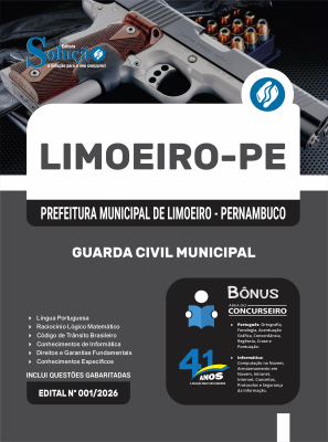Apostila Prefeitura de Limoeiro-PE 2026 - Guarda Civil Municipal - Imagem 3