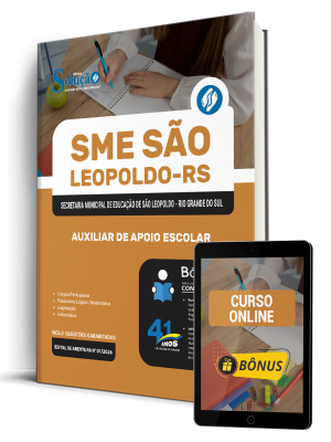 Apostila Prefeitura de São Leopoldo - RS 2026 - Auxiliar de Apoio Escolar - Imagem 1