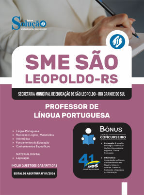 Apostila Prefeitura de São Leopoldo - RS 2026 - Professor de Língua Portuguesa - Imagem 3