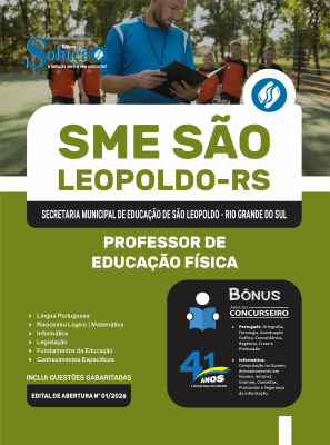 Apostila Prefeitura de São Leopoldo - RS 2026 - Professor de Educação Física - Imagem 3