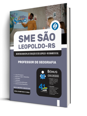 Apostila Prefeitura de São Leopoldo - RS 2026 - Professor de Geografia - Imagem 2