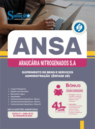 Apostila ANSA em PDF 2026 - Ênfase 28: Suprimento de Bens e Serviços - Administração
