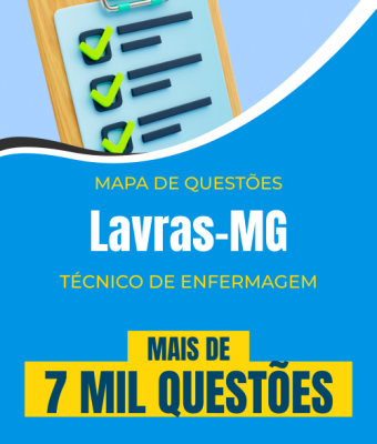 Mapa de Questões Online - Pref. Lavras-MG - Técnico em Enfermagem - 7 Mil Questões - Imagem 1