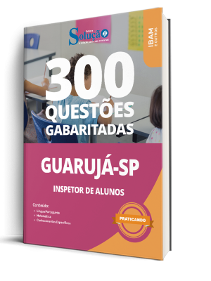 Caderno de Questões Prefeitura de Guarujá - SP - Inspetor de Alunos - 300 Questões Gabaritadas - Imagem 1