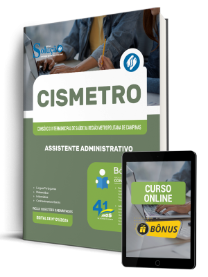 Apostila CISMETRO 2026 - Assistente Administrativo - Imagem 1