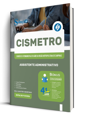 Apostila CISMETRO 2026 - Assistente Administrativo - Imagem 2