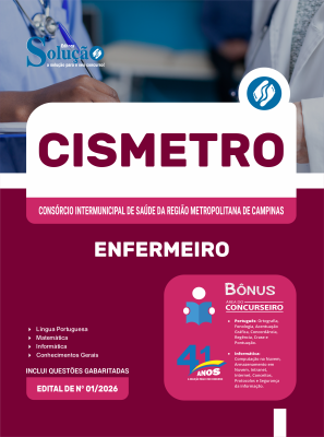 Apostila CISMETRO 2026 - Enfermeiro - Imagem 3
