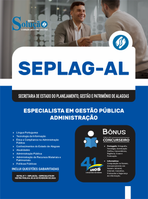 Apostila SEPLAG-AL 2026 - Especialista em Gestão Pública - Especialidade: Administração - Imagem 3