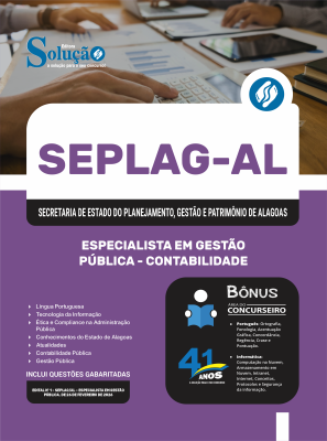 Apostila SEPLAG-AL 2026 - Especialista em Gestão Pública - Especialidade: Contabilidade - Imagem 3
