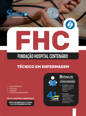 Apostila FHC 2026 - Técnico em Enfermagem - Imagem 3