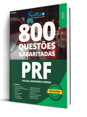 Caderno de Questões PRF - Policial Rodoviário Federal - 800 Questões Gabaritadas - Imagem 1