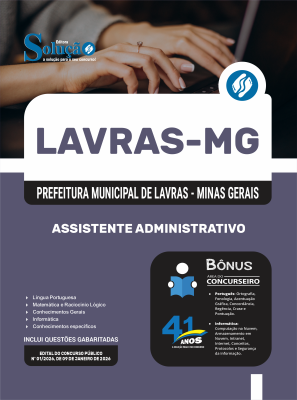Apostila Prefeitura de Lavras - MG 2026 - Assistente Administrativo - Imagem 3