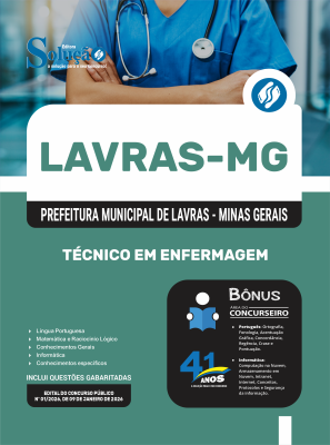Apostila Prefeitura de Lavras - MG 2026 - Técnico de Enfermagem - Imagem 3