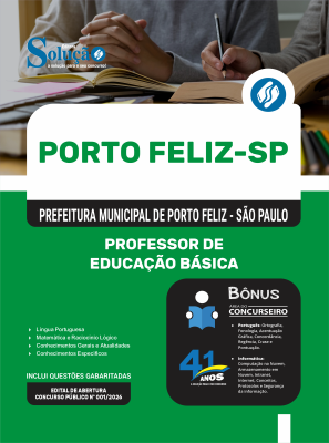Apostila Prefeitura de Porto Feliz - SP 2026 - Professor de Educação Básica I - Imagem 3