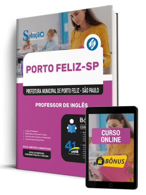 Apostila Prefeitura de Porto Feliz - SP 2026 - Professor de Inglês - Imagem 1