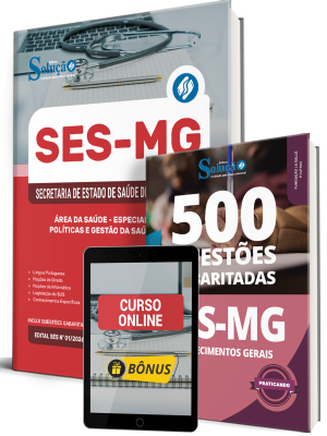 Combo SES-MG 2026 - Especialista em Políticas e Gestão da Saúde (EPGS) - Área da Saúde - Imagem 1