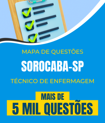 Mapa de Questões Online -  Pref. Sorocaba-SP - Técnico de Enfermagem -  5 Mil Questões - Imagem 1