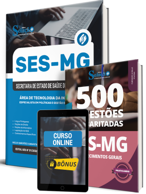 Combo SES-MG 2026 - Especialista em Políticas e Gestão da Saúde (EPGS) - Área de Tecnologia da Informação - Imagem 1