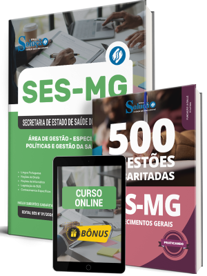 Combo SES-MG 2026 - Especialista em Políticas e Gestão da Saúde (EPGS) - Área de Gestão - Imagem 1