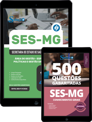 Combo SES-MG 2026 - Especialista em Políticas e Gestão da Saúde (EPGS) - Área de Gestão - Imagem 1