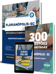 Capa Combo Prefeitura de Florianópolis - SC 2026 - Assistente Administrativo