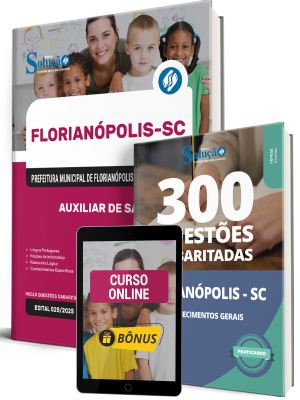 Combo Prefeitura de Florianópolis - SC 2026 - Auxiliar de Sala - Imagem 1