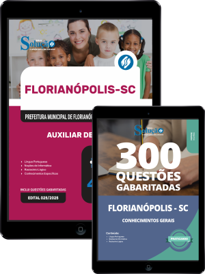 Combo Prefeitura de Florianópolis - SC 2026 - Auxiliar de Sala - Imagem 1
