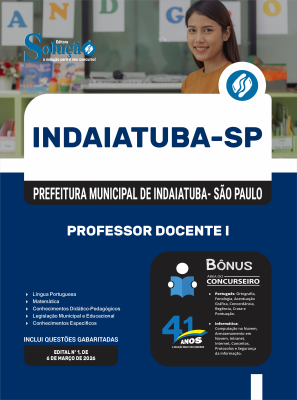 Apostila Prefeitura de Indaiatuba - SP 2026 - Professor Docente I - Imagem 3