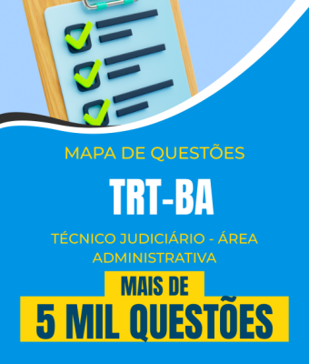 Mapa de Questões Online - TRT-BA - Técnico Judiciário - Área Administrativa - 5 Mil Questões - Imagem 1