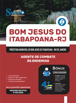 Apostila Prefeitura de Bom Jesus do Itabapoana-RJ 2026 - Agente de Combate às Endemias - Imagem 3