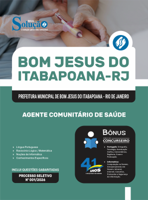 Apostila Prefeitura de Bom Jesus do Itabapoana-RJ 2026 - Agente Comunitário de Saúde - Imagem 3