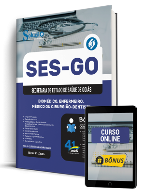 Apostila SES-GO 2026 - Categoria I: Biomédico, Enfermeiro, Médico ou Cirurgião-Dentista - Imagem 1