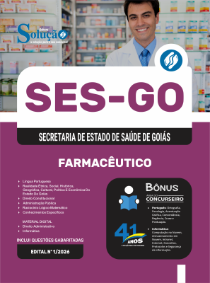 Apostila SES-GO 2026 - Categoria II: Farmacêutico - Imagem 3