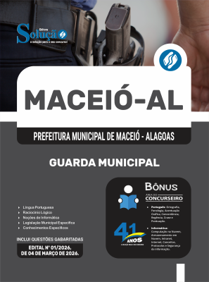 Apostila Prefeitura de Maceió - AL 2026 - Guarda Civil Municipal - Imagem 3