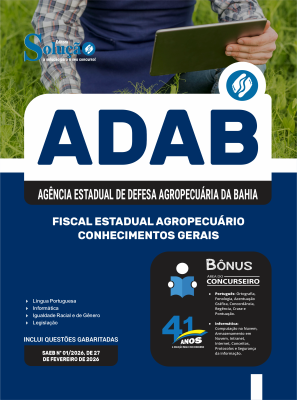 Apostila ADAB 2026 - Fiscal Estadual Agropecuário - Conhecimentos Gerais - Imagem 3